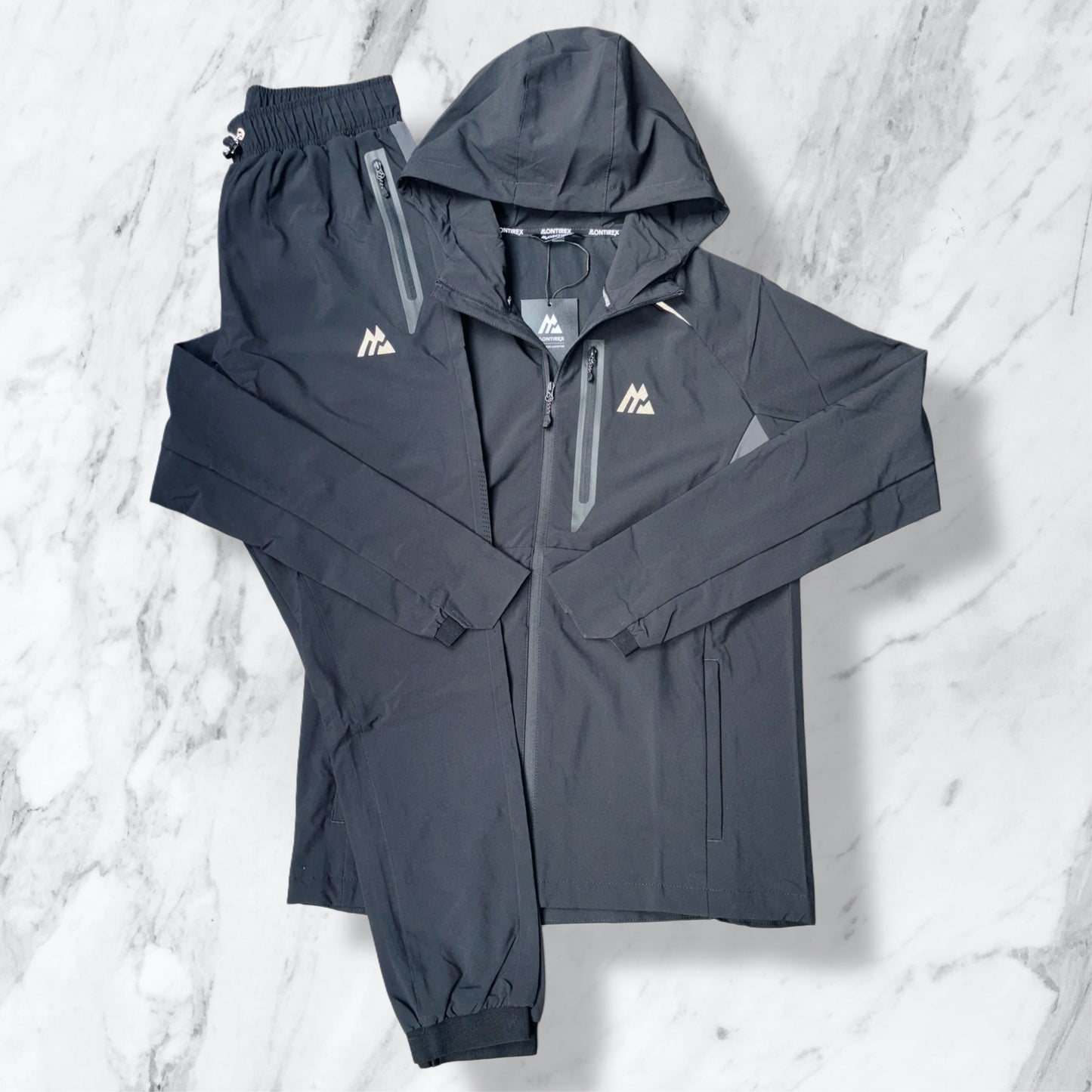 MONTIREX WOVEN TECH
TRACKSUIT - TRIPLE BLACK
