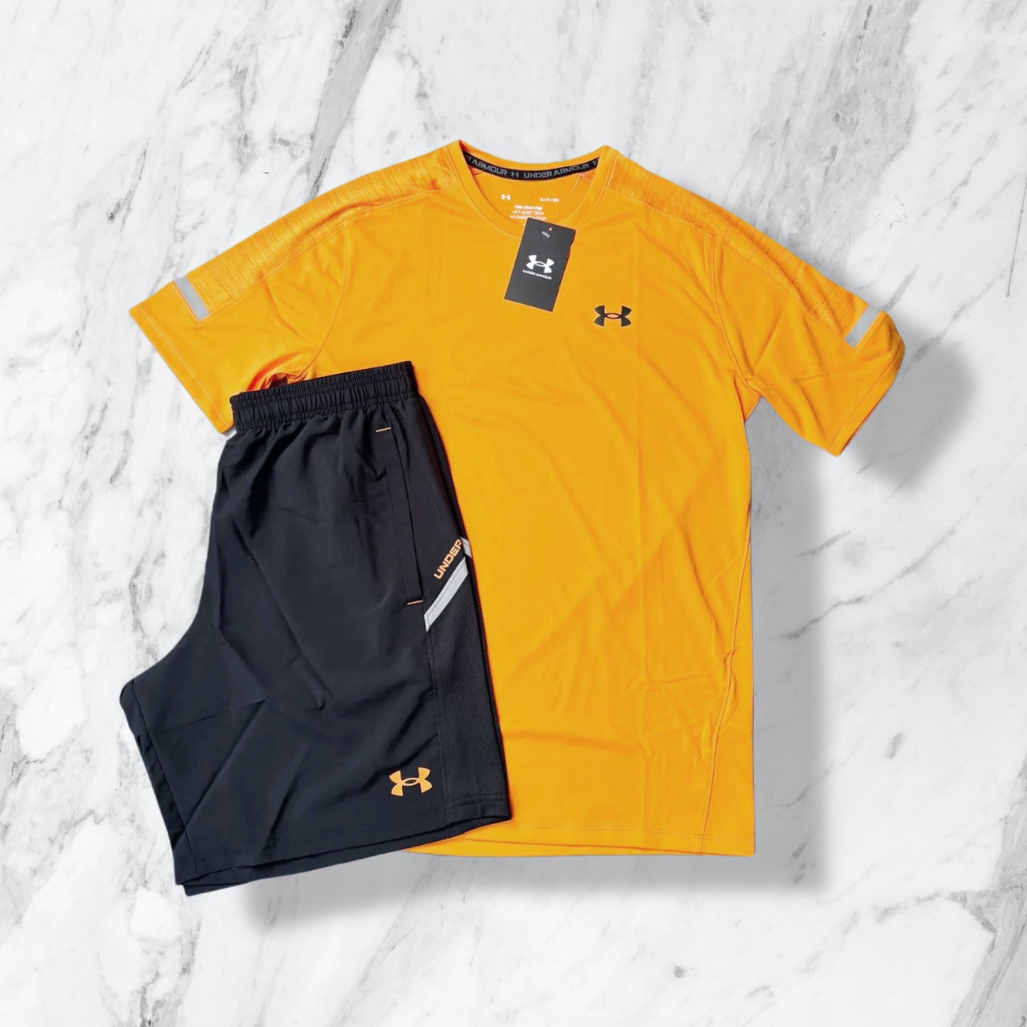 UNDER ARMOUR TECH UTILITY SET - BLACK/ORANGE