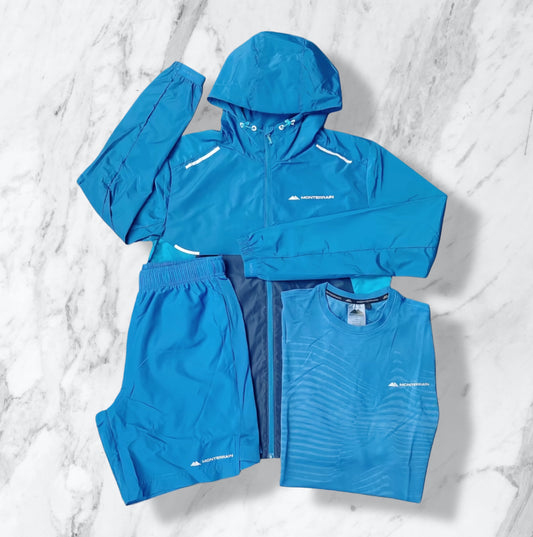 MONTERRAIN
WINDRUNNER 3-PIECE SET - AQUA/BLUE/NAVY