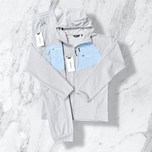 BERGHAUS FLEECE TRACKSUIT - BABY BLUE/GREY