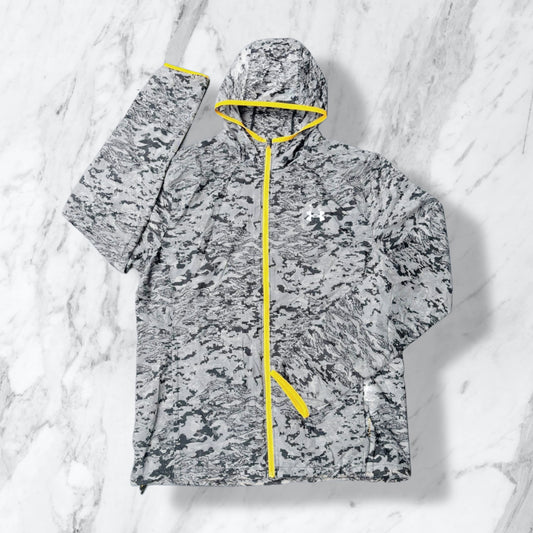 UNDER ARMOUR
REFLECTIVE CAMO
JACKET - GREY/ORANGE