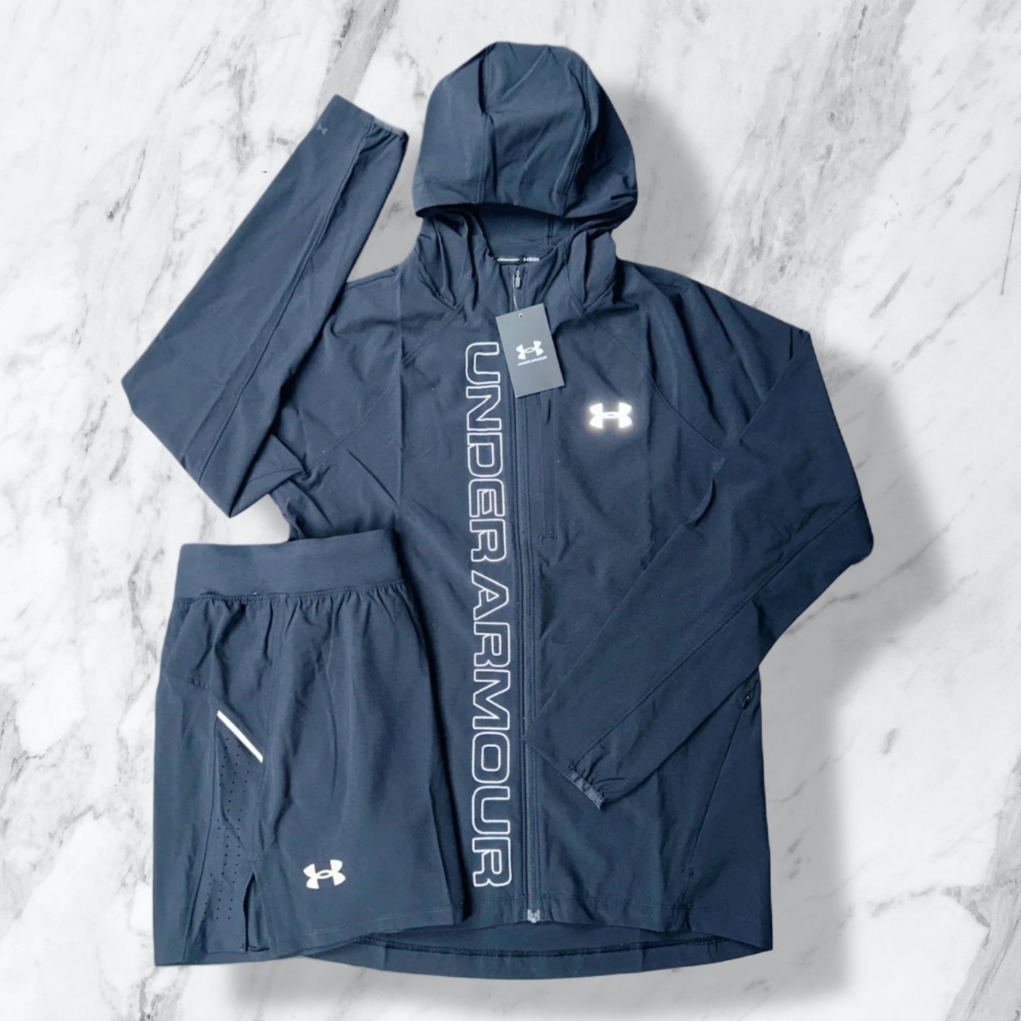 UNDER ARMOUR WINDRUNNER SET - BLACK