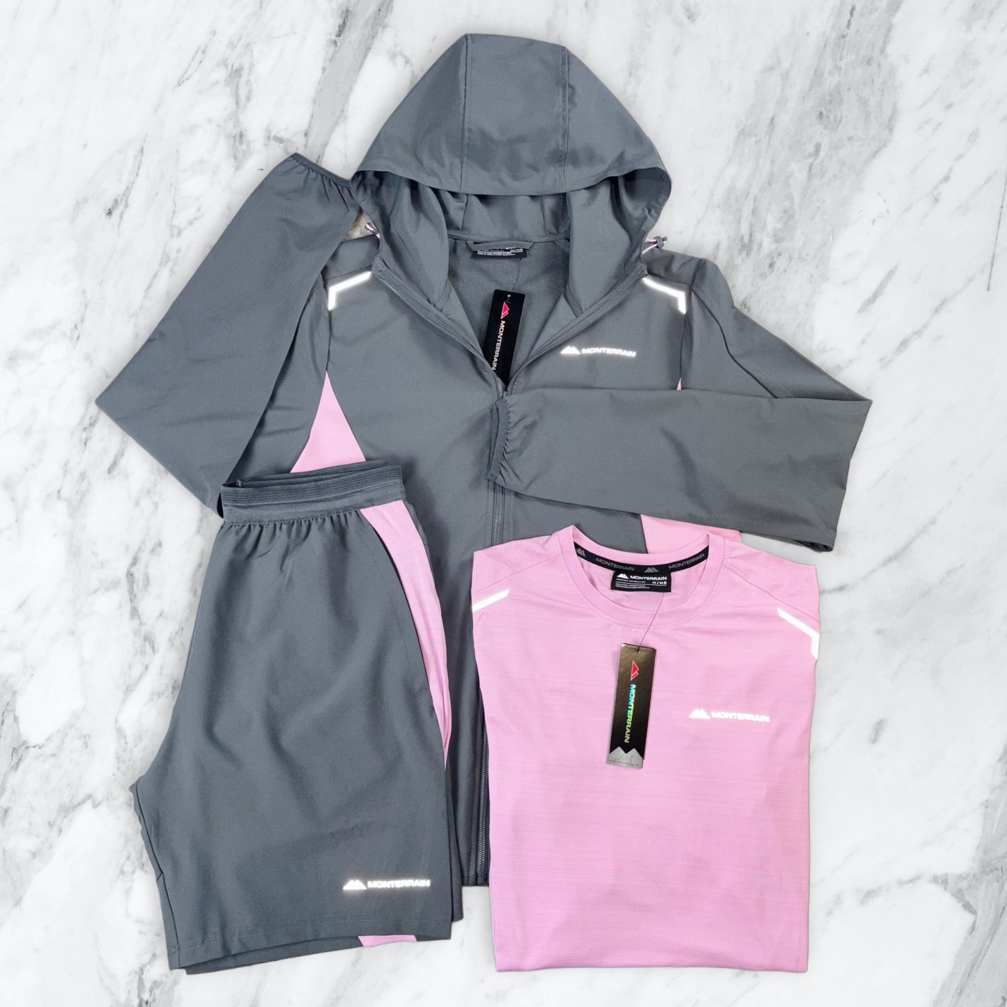 MONTERRAIN WINDRUNNER
3-PIECE SET - PINK FOAM